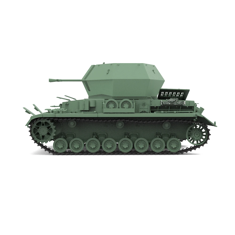 SSMODEL SS72805 1/72 25mm Kit Modelo Militar Alemão Flakpanzer IV Ostwind II SPAA Miniatura Estática