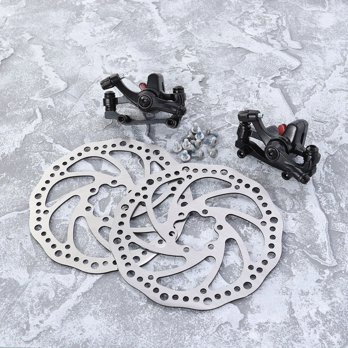 

Rotor Disc Brake Bike Mechanical Moutain Mountain Brakes Silver Disk for Bikes Kit