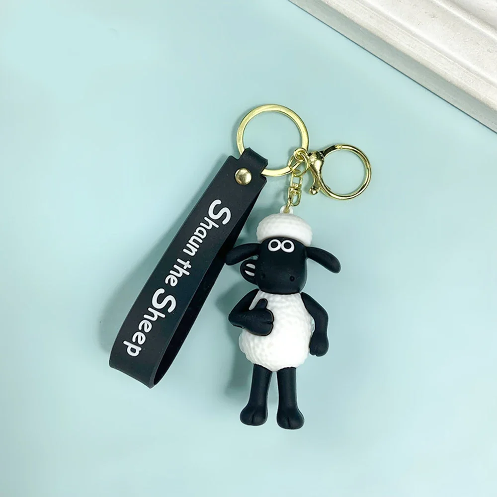 Classic Cartoon Shaun The Sheep Keychain Sheep And Its Animal Friends Doll Keychains Bag Charms Car Keychain Christmas Gifts