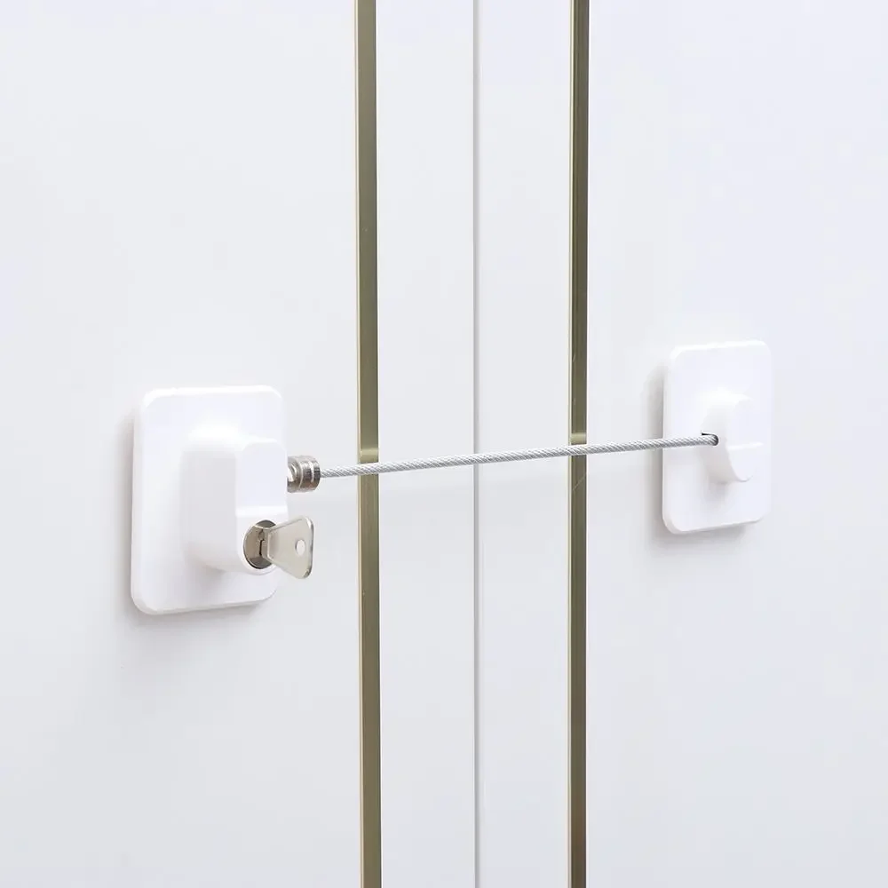 1PC ベビー安全冷蔵庫ロック金属キーまたはコード化ロック幼児セキュリティキャビネット窓ロックスライドクローゼットドアロック