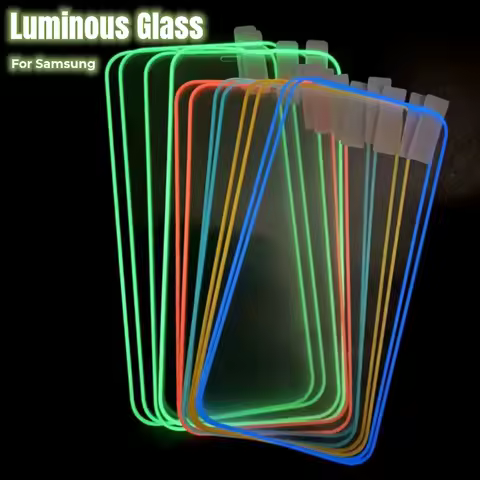 For Samsung Galaxy S23 S22 S21 Plus S23+ Luminous Tempered Glass on galaxy A53 a52 A13 A33 A73 5G s21 S20 FE Screen Protector