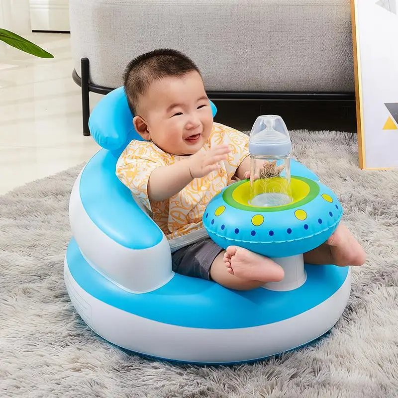 

Baby Inflatable Seat for Babies 3-36 Months Built in Air Pump Infant Back Support Sofa Seat Baby Shower Chair Floor Seater Gifts