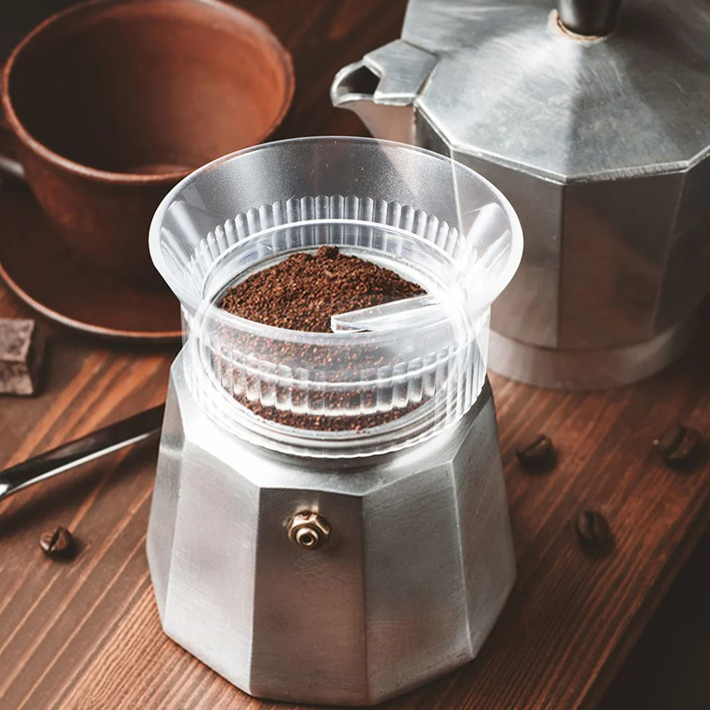 حلقة قمع جرعات الإسبريسو متوافقة مع معظم أواني القهوة وقياس مسحوق دقيق وخفيف الوزن وسهل التخزين لصنع القهوة #3