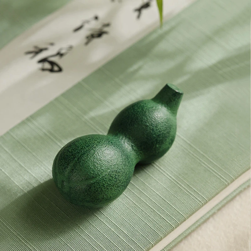 Brass Cast Iron Paperweight Calligraphy Ornament Chinese Antique Metal Paper Press for Calligraphy Painting Studying Supplies