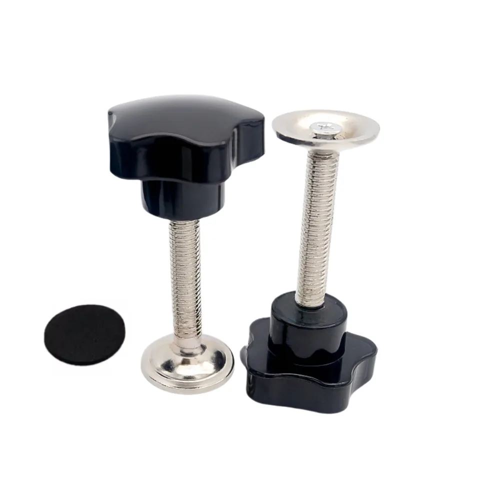 Durable Five Star Thumb Knob Bolts, M8/M10 Thread Adjustment Screws with Pressure Plate, Clamping Tightening Handles