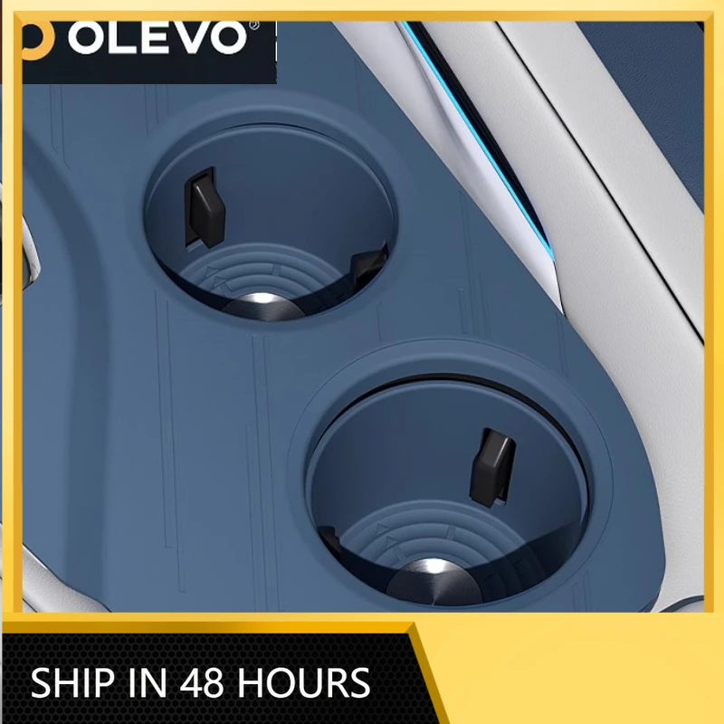 New For Zeekr 001 2021-2025 Central Control Silicone Protective Pad Water Cup Cover Wireless Charging Protective Car Accessories
