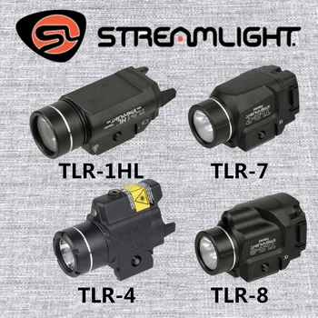 ยุทธวิธี Streamlight TLR TLR-1 HL TLR-3 TLR-4 TLR-7 TLR-8 LED ปืนพกไฟฉายเลเซอร์สีแดงสําหรับ Glock 17 Light Fit 20mm Rail