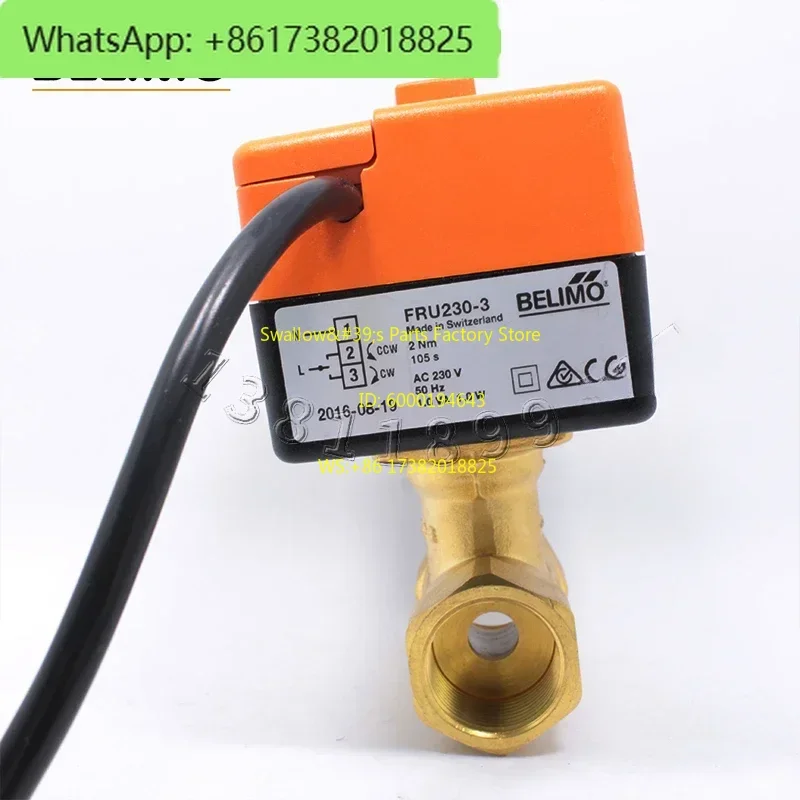 RB220 + FRU230-3 Fan coil two-way valve FRU230-3 switch type,