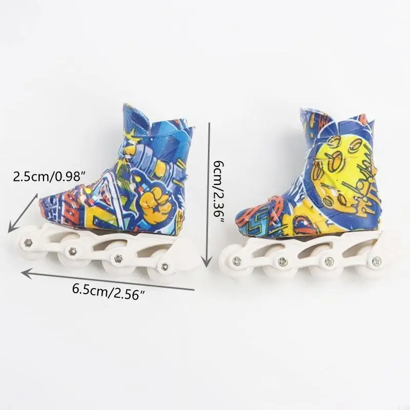 1 Paar Mini -Finger realistischer niedliche Skate -Board -Schuhfingerbrettschuhspielzeug -Schuhspiele