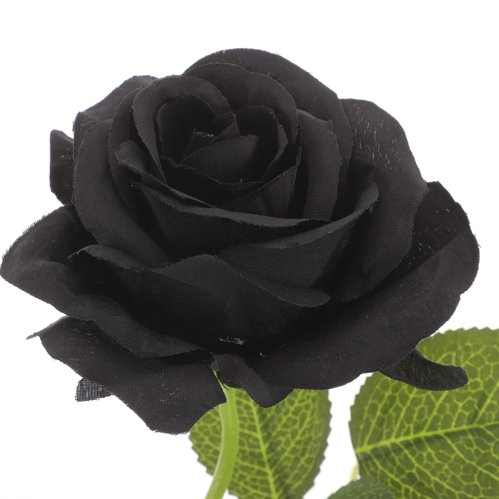 

10Pcs Silk Black Rose Bouquets Gothic Wedding Decor Artificial Flowers Halloween Party Decoration