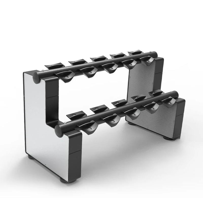 Fitness equipment high-end commercial double-layer dumbbell rack 10 pairs of dumbbell storage racks