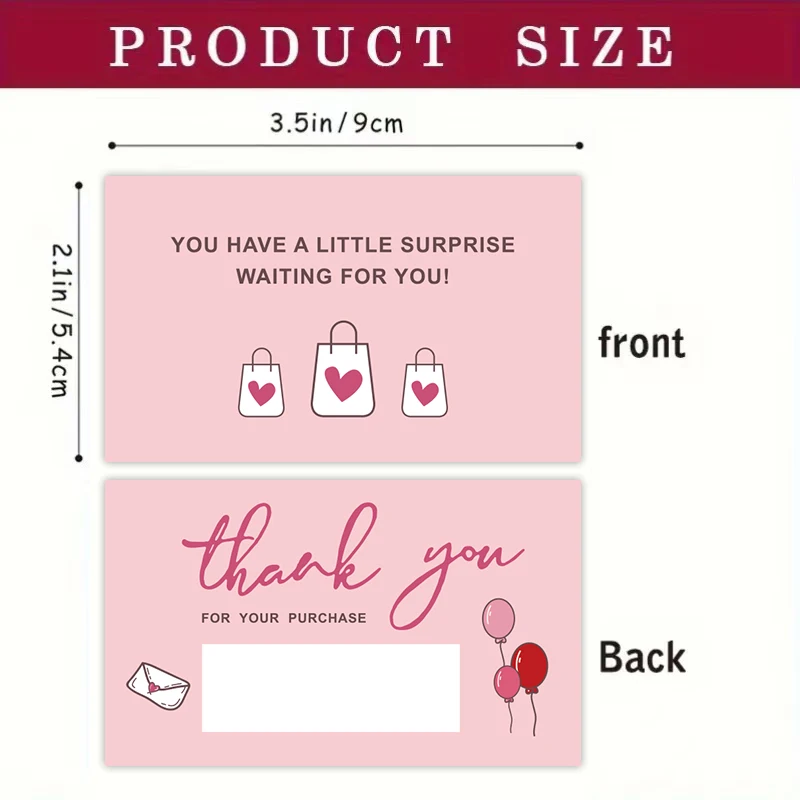 20/30 Sets of Pink Thank-You Scratch Cards and Coated Stickers, Shopping Bag Element Design, Suitable for Parties, Family Gather