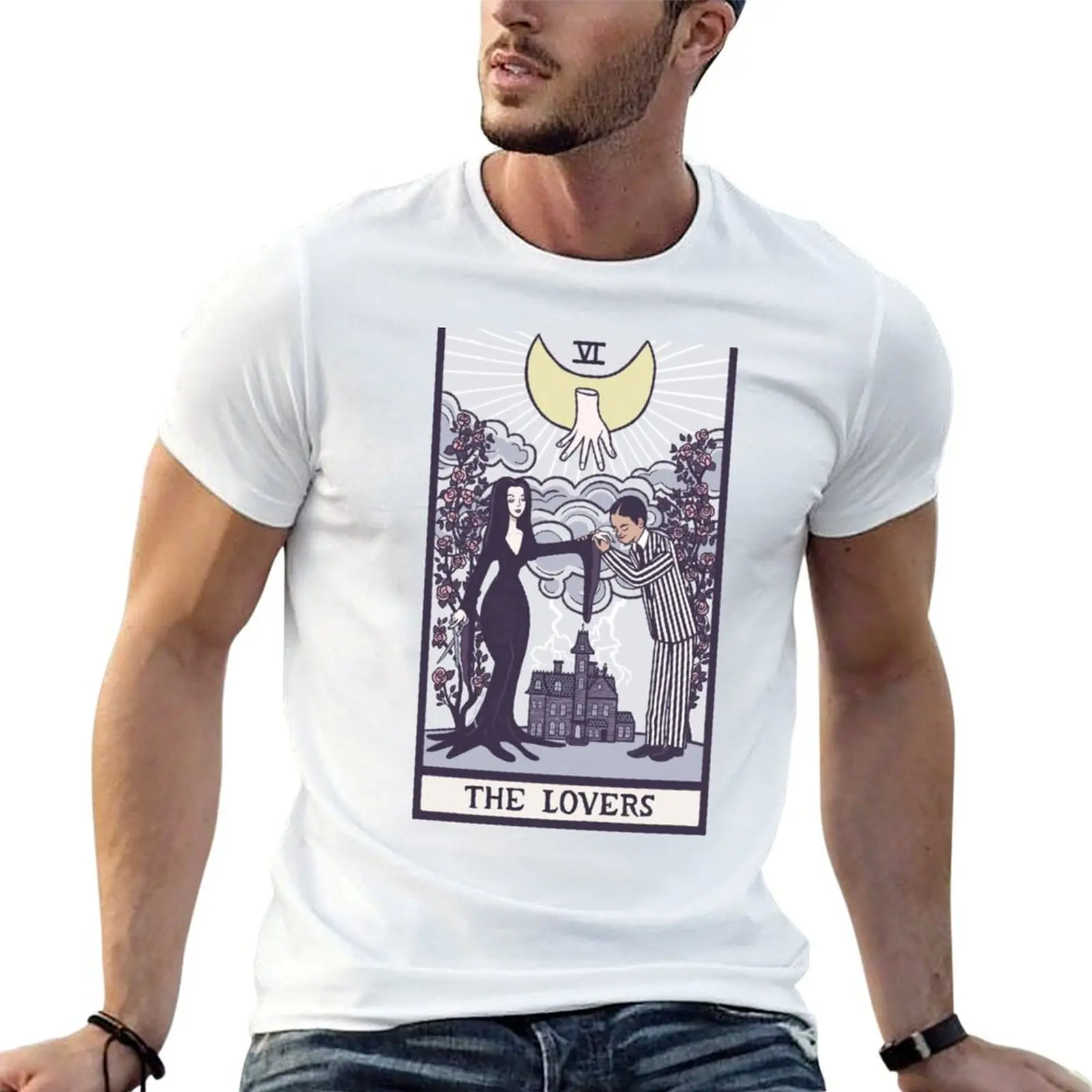 

The Lovers VI - Tarot T-Shirt men t shirt cotton 100% man t shirt cotton high quality T-Shirt