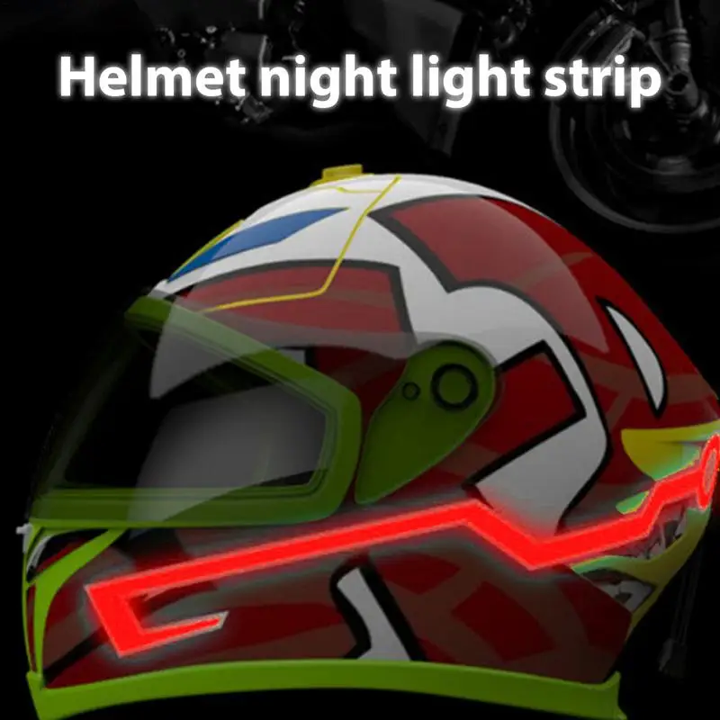 Helmets EL Lights Helmets EL Light Sticker Water Resistant Shockproof Strong Adhesive Helmets Light Strip For Motorcycle Bike