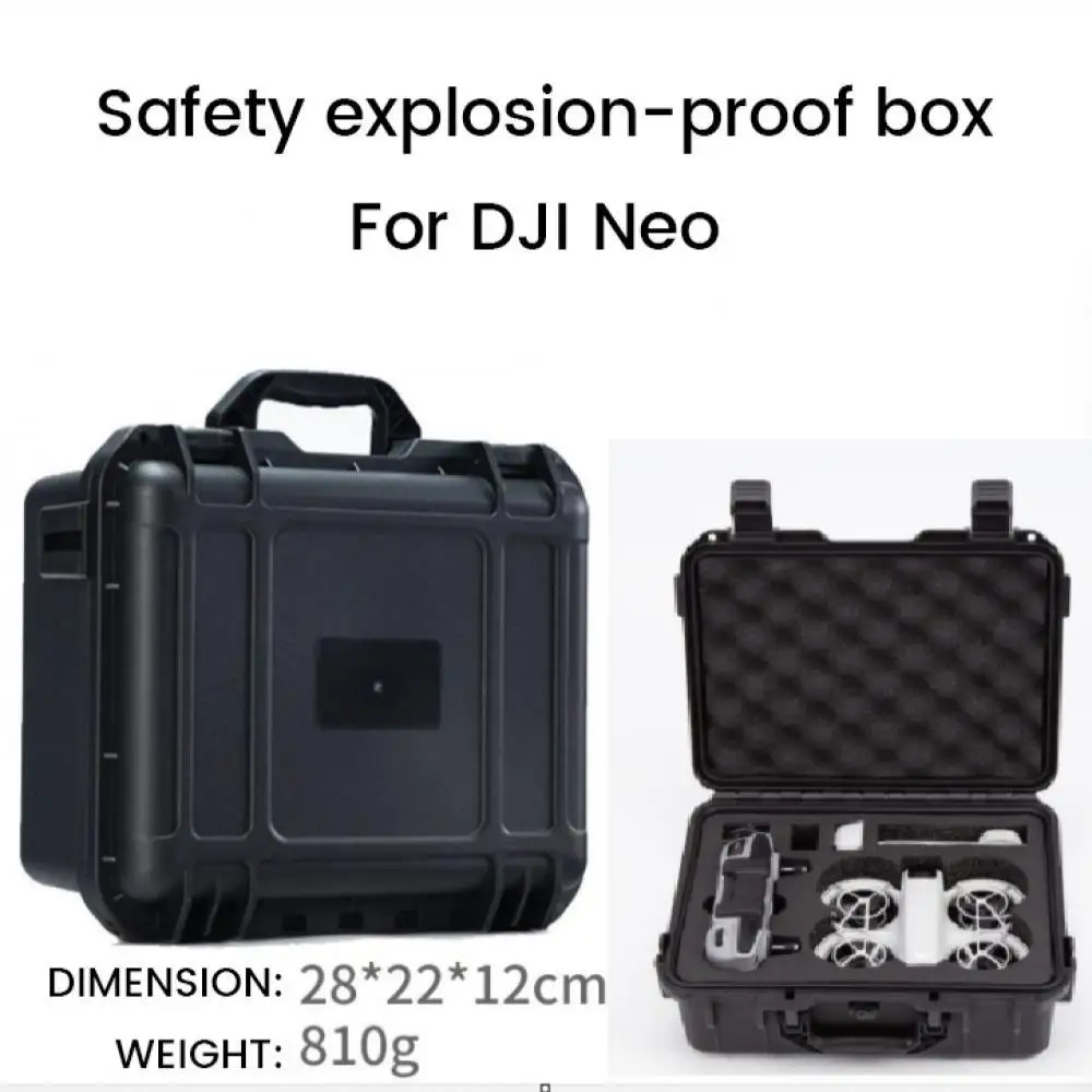 الطائرة بدون طيار مقاومة للانفجار ل DJI RC N3 صندوق أمان مقاوم للماء المحمولة هارد شل حقيبة التخزين لملحقات DJI Neo