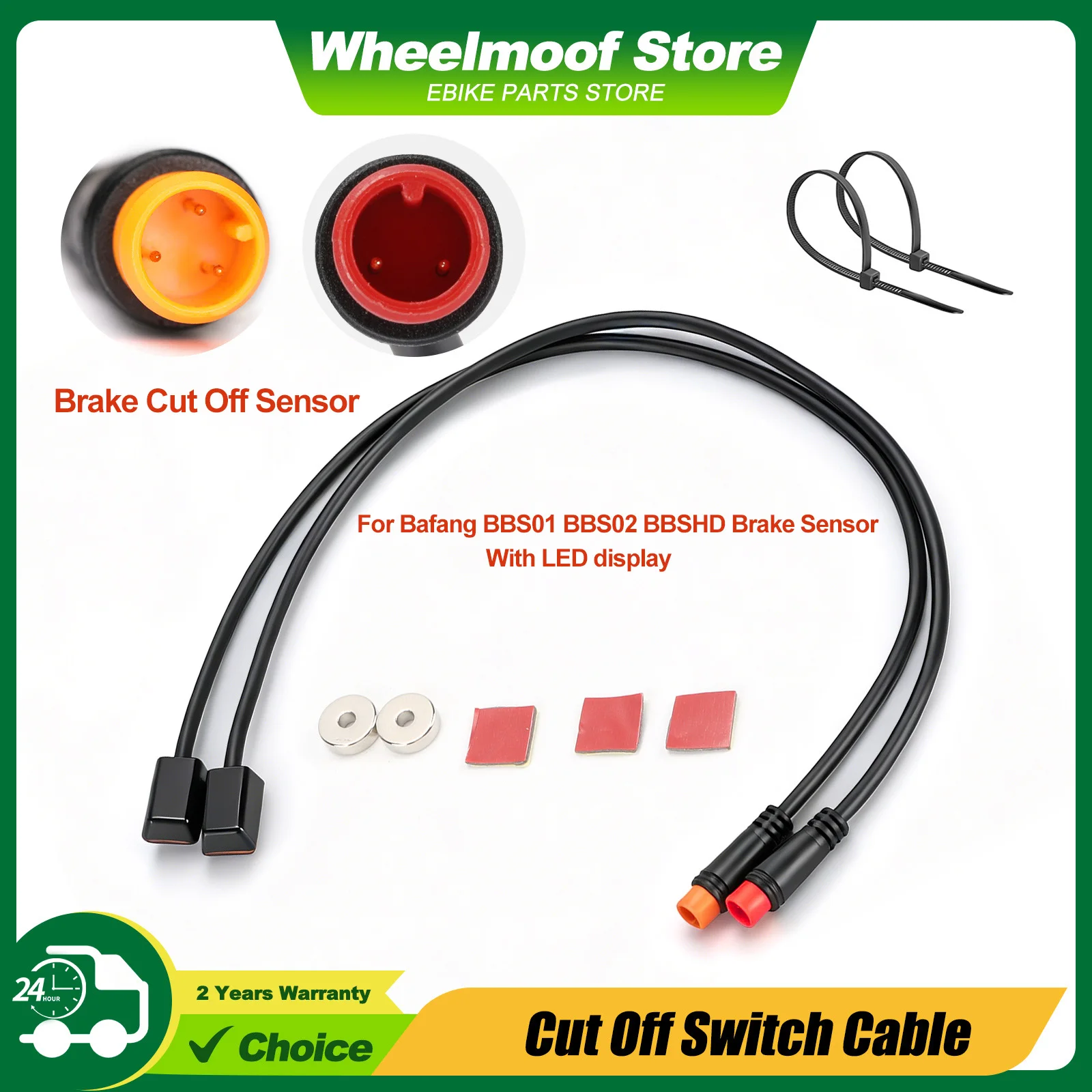 3PIN Ebike Hydraulic Brake Cut Off Switch Cable for Bafang BBS01/BBS02/BBSHD Motor Ebike Accessories Cutoff Sensor Wire