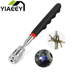 New Telescopic Adjustable Magnetic Pick-Up Tools Magnetic Telescopic Magnet Grip Long Pen Telescopic Magnet Stick with LED Light