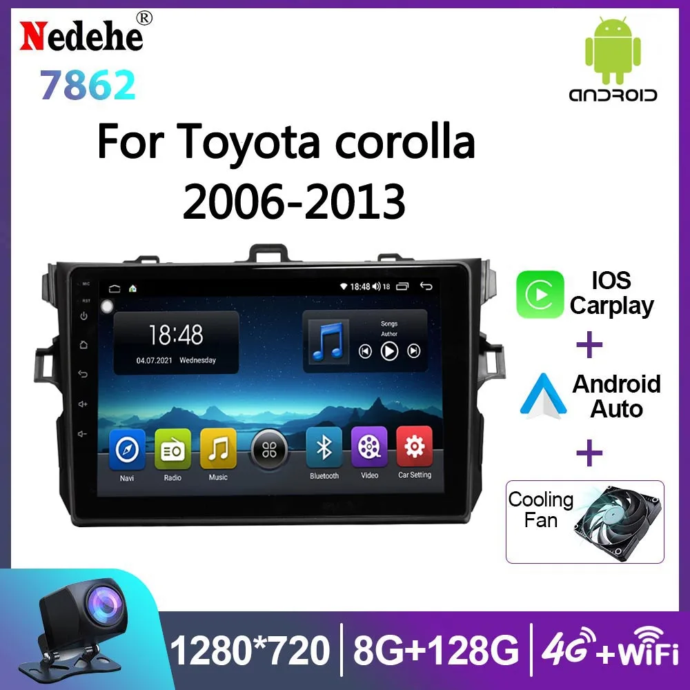 

Car Radio Android 12 Auto Stereo for Toyota Corolla E140/150 2006 - 2013 Multimedia Player GPS Navigation 2din Autoradio No DVD