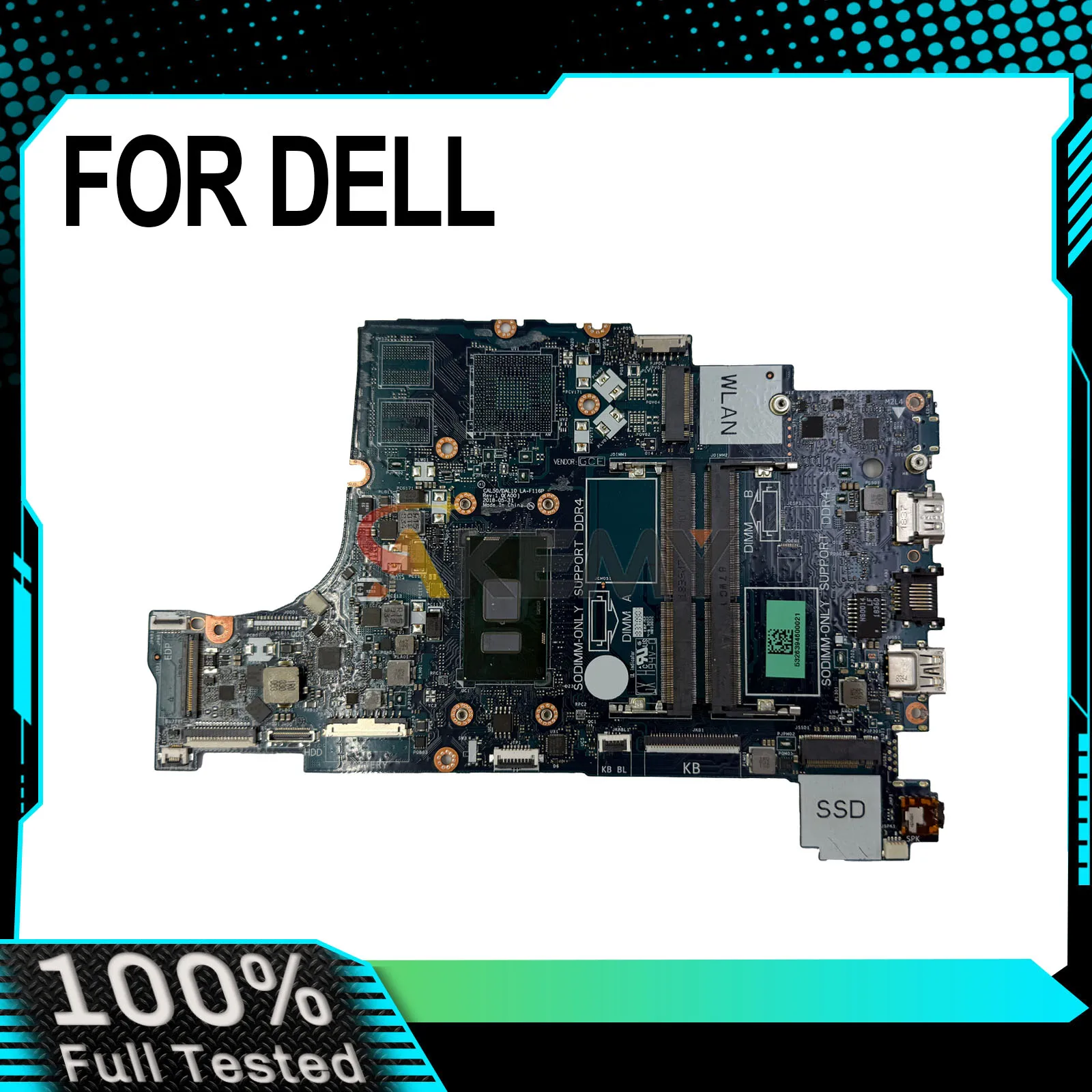 

For DELL Latitude 3490 3590 LA-F116P 08M4FC 05NDV7 0CXRM1 Laptop Motherboard i3 i5 i7 7th/8th Gen CPU 100% Tested OK