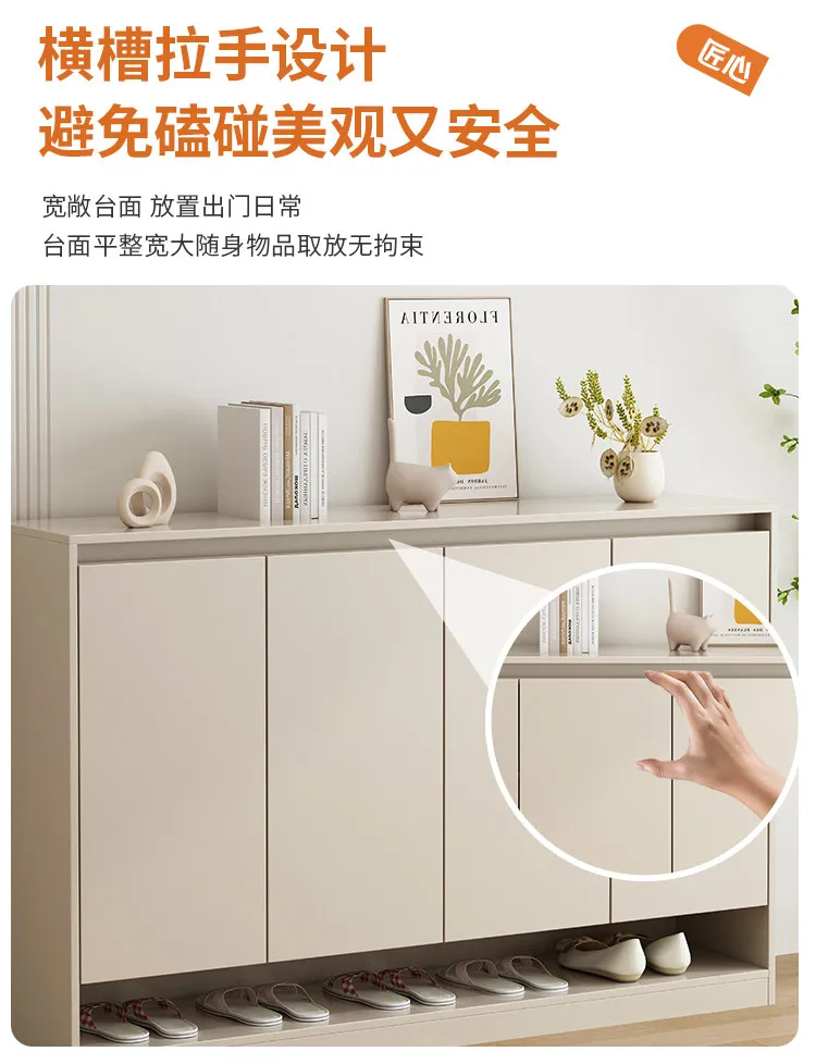 Außenregale, Schuhschrank, ökologische Platte, Wohnzimmer-Schuhregal, platzsparend, schmaler Flur, Eingangshalle, Wohnmöbel – Detail 15