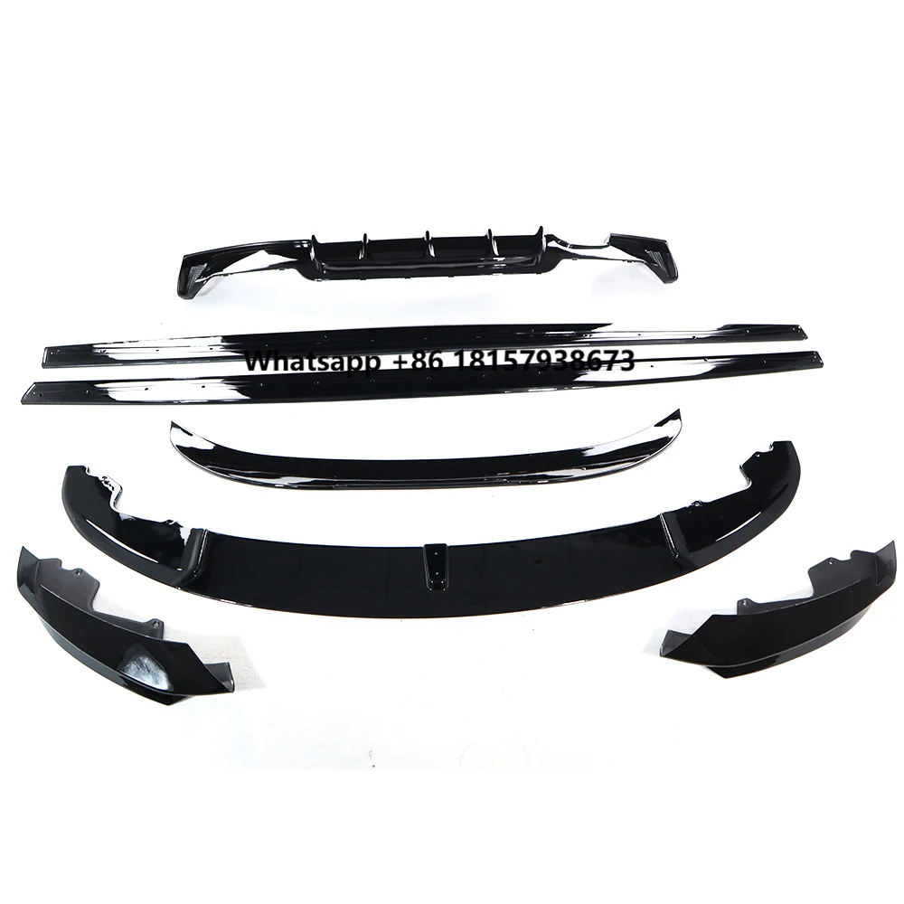 

Plastic ABS Splitter Lip Front Bumper Rear Diffuser Body Kit Side Skirts Spoiler Car Auto Part for F32 2014-2019