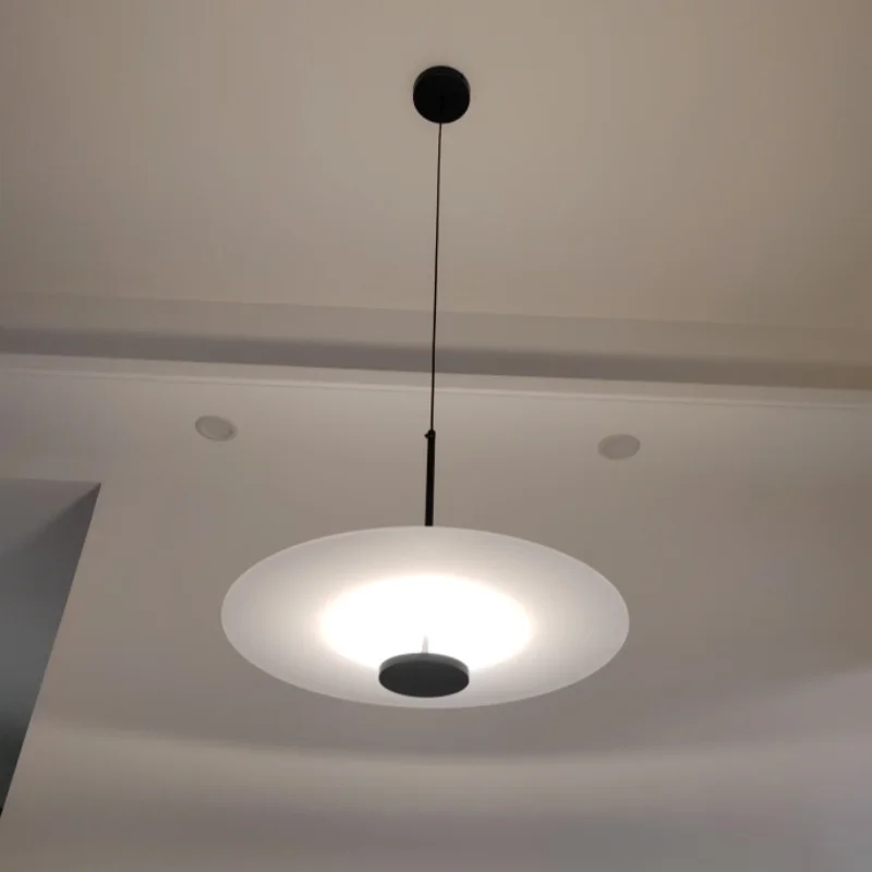 Nordic minimalist LED disc hanging lights for restaurant coffee table bedside bedroom bar home pendant lights lighting fixtures