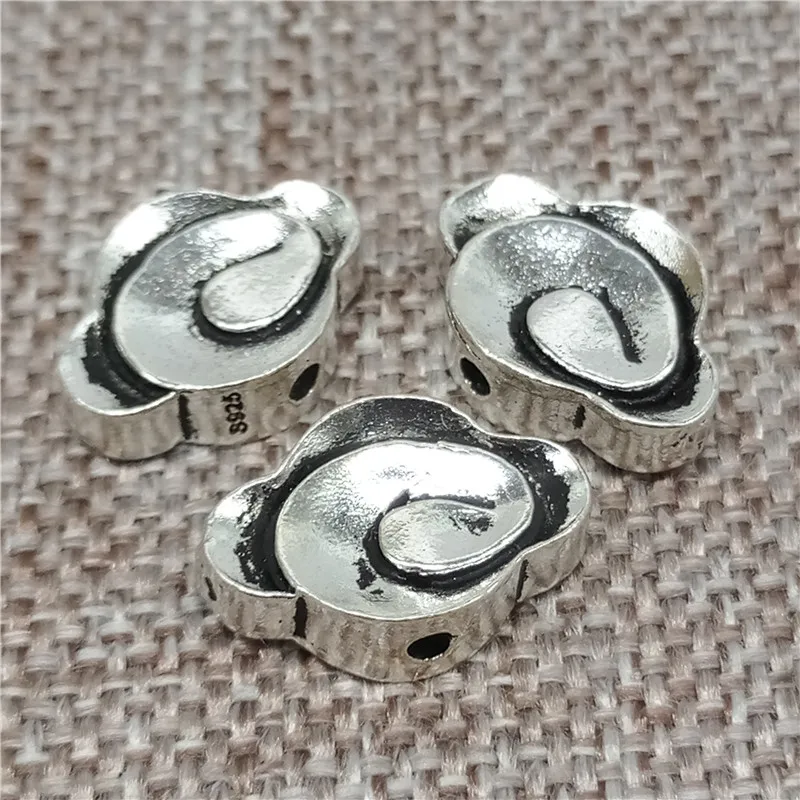 1 Pc 925 Sterling Silver Cloud Swirl Spacer Beads for Bracelet and Necklace Making