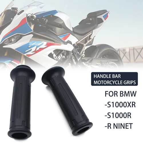 Imagen 1 del producto Para BMW S1000RR S1000 RR XR S1000XR S1000R R nineT R nine T Scrambler HP2 HP 2 SPORT HP4 manillar empuñaduras de motocicleta negro