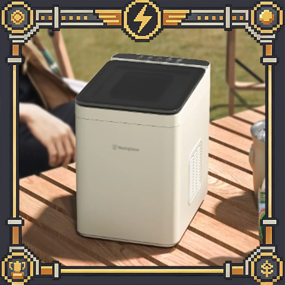 

Westinghouse WH-15A Ice Machine Three-Layer Lock Cooling UV Sterilization Desktop Ice Maker Full Touch Screen Control For Gifts