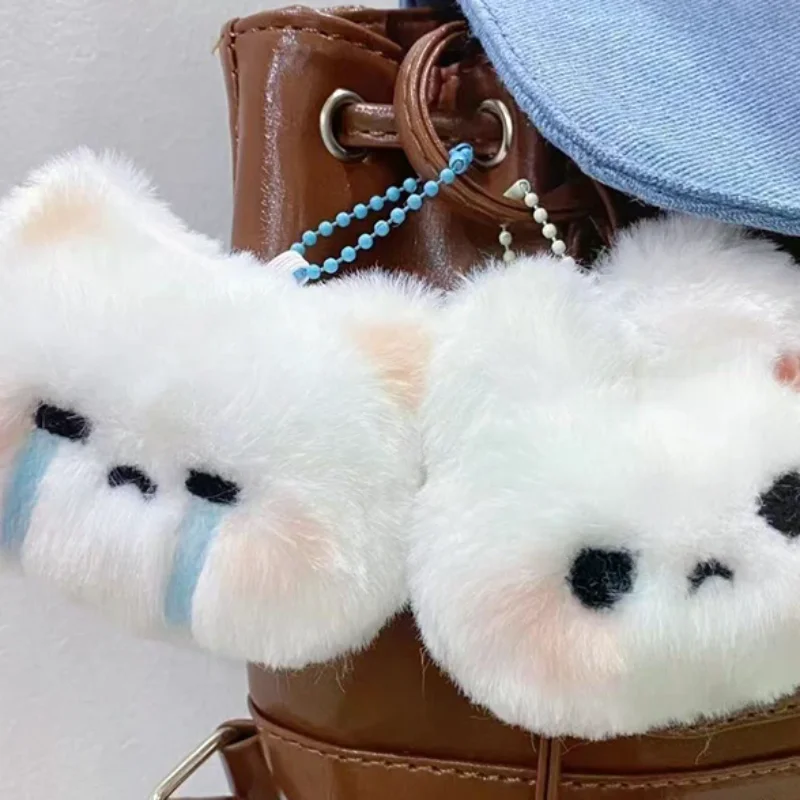 

Kawaii Bunny Plush Keychain; Cartoon Expression Doll Pendant; Perfect for Backpack or Car Key; Best Girl’s Gift