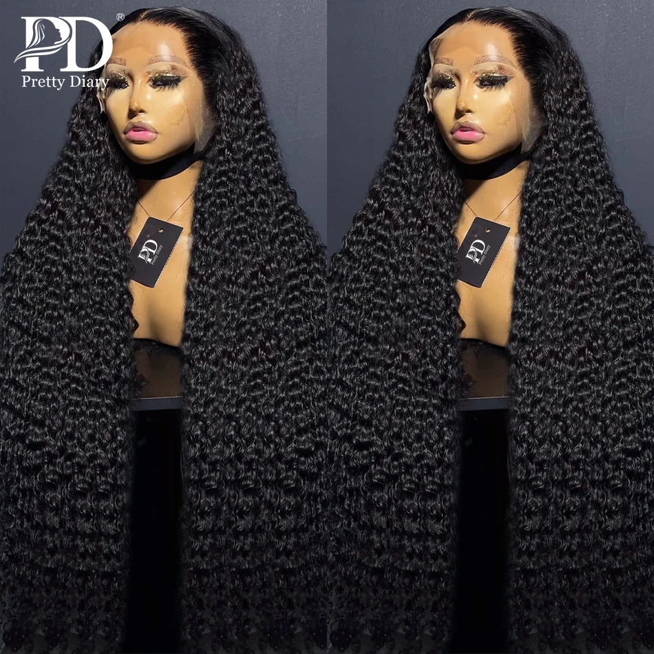 220 Density 13x6 HD Deep Wave Lace Frontal Wig 13x4 Water Wave Curly Human Hair Wig 5x5  Glueless Lace Front Wig