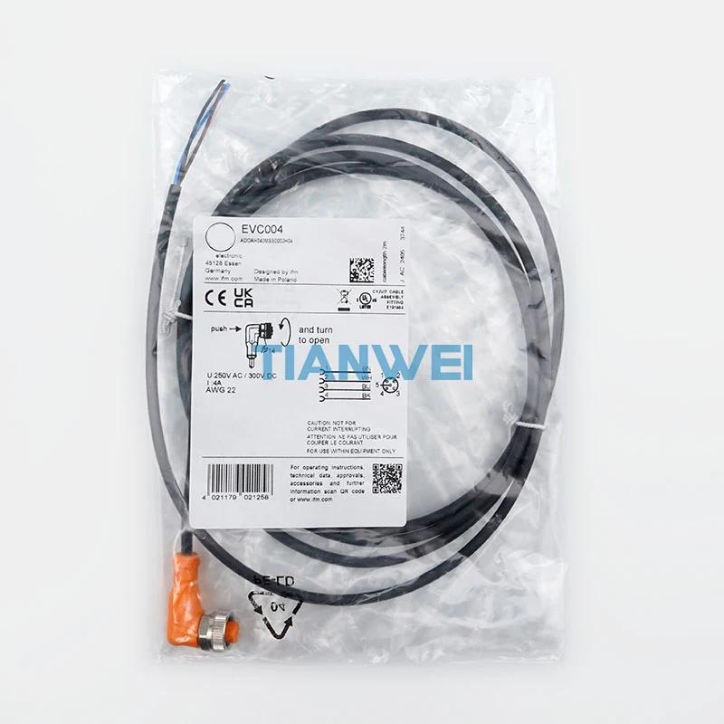 New and    Germany IFM EVC004 Connecting Cable With Socket