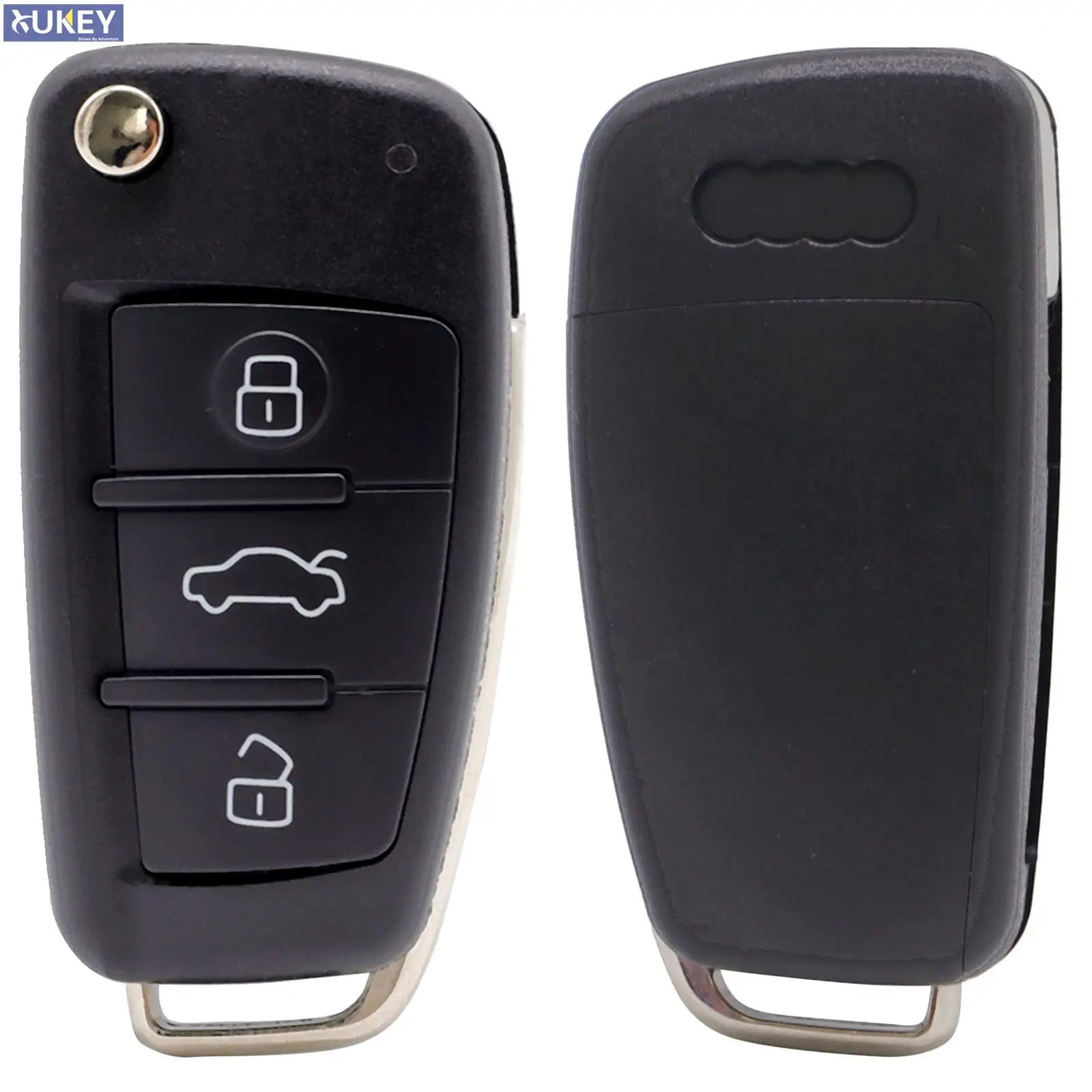 Car Flip Remote Key Case Cover Shell 3 Button For Audi A3 A4 A6 Q7 S6 TT Quattro TT A4 A6 A8 2006-2013 Remote Key Holder Protect