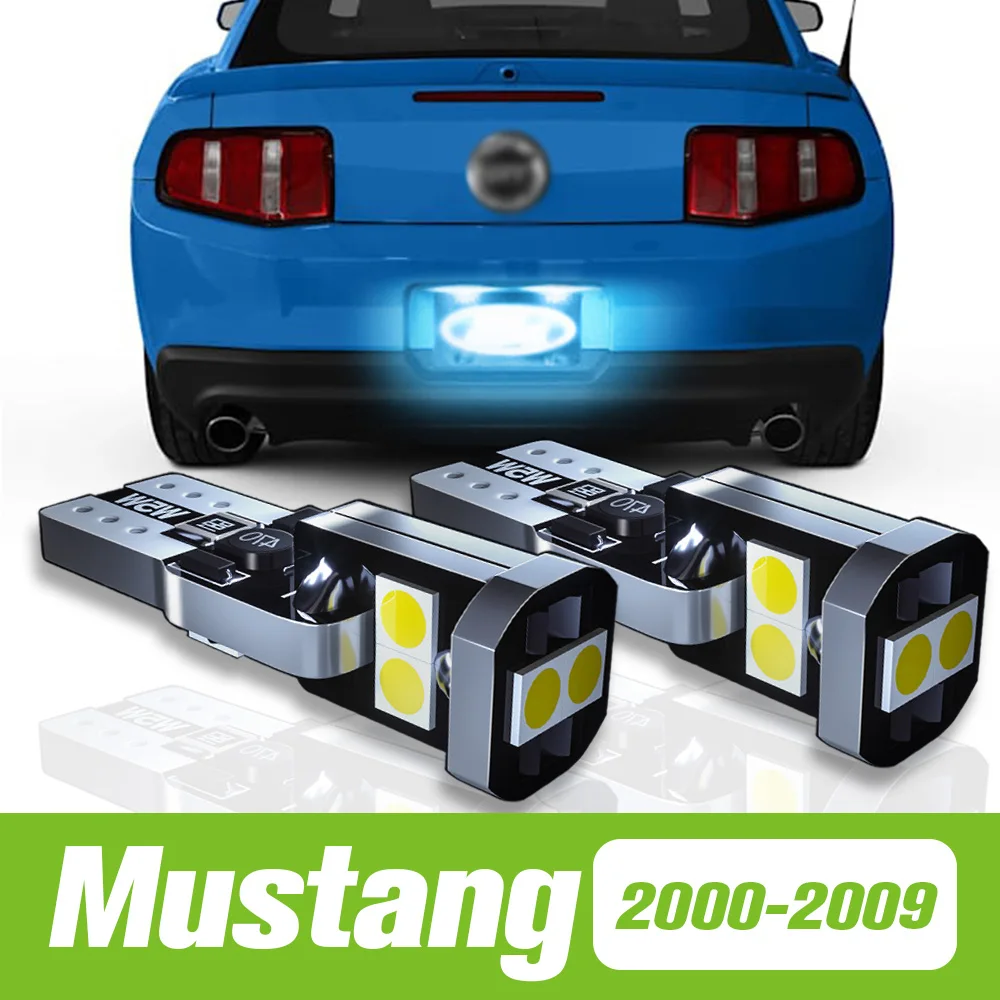 

2pcs For Ford Mustang 2000-2009 LED License Plate Light 2001 2002 2003 2004 2005 2006 2007 2008 Accessories