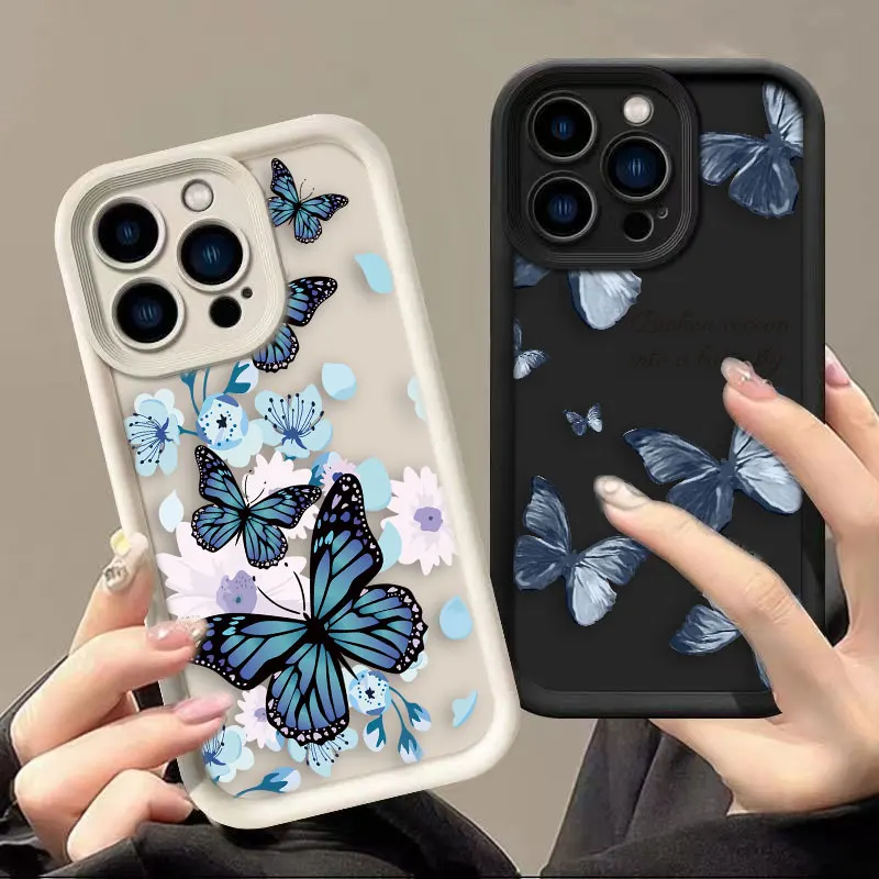 Aurora Pretty  Butterfly Phone Case For Honor 8X 9X X9 20 50 90 Y7A Y9 MAGIC 5 NOVA 9 Y70 Y7OS 9 SE PRO Case Funda Coque Shell