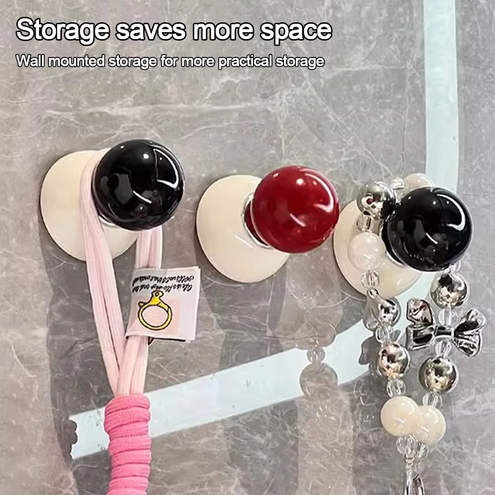 

Punch-Free Dopamine Adhesive Hooks Heavy Duty Wall Mount Bathroom Adhesive Wall Hook Home Storage Accessories
