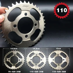 Alloy Steel 54mm 420 428 Chain 34T 36T 38T 41T 45T Rear Sprocket for 48cc 70cc 90cc 100cc 110cc Curved Beam Motorcycle Bike