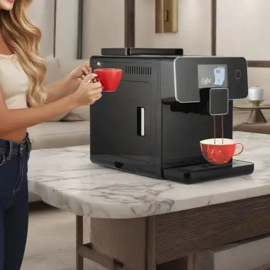 

Household Commercial Intelligent Fully Automatic Touch Screen Smart Espresso Coffee Maker Machine