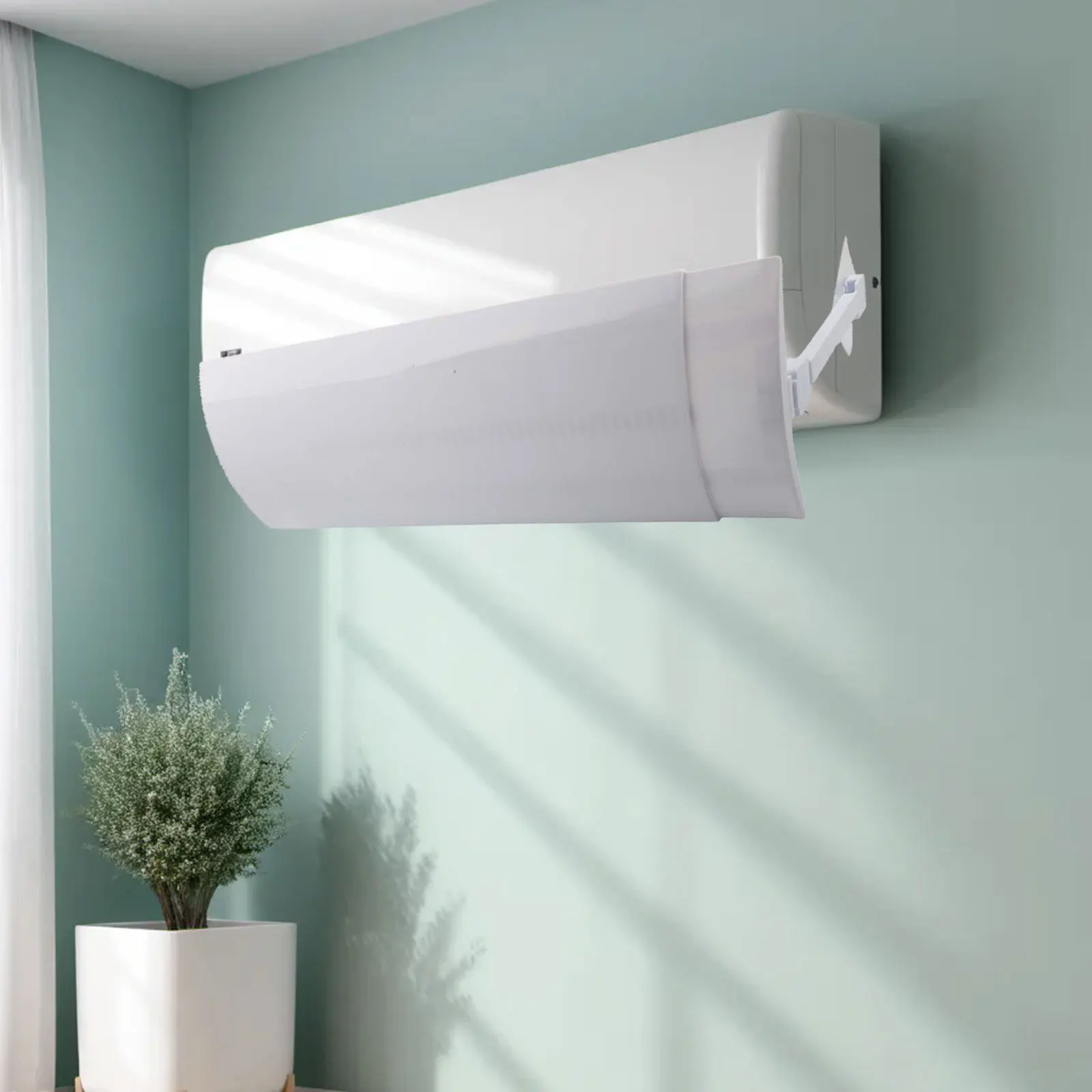 Anti-wind Baffle Exhaust Baffle Scalable Design Air Conditioning Air Deflector Anti Direct Blow Windshield New Practical