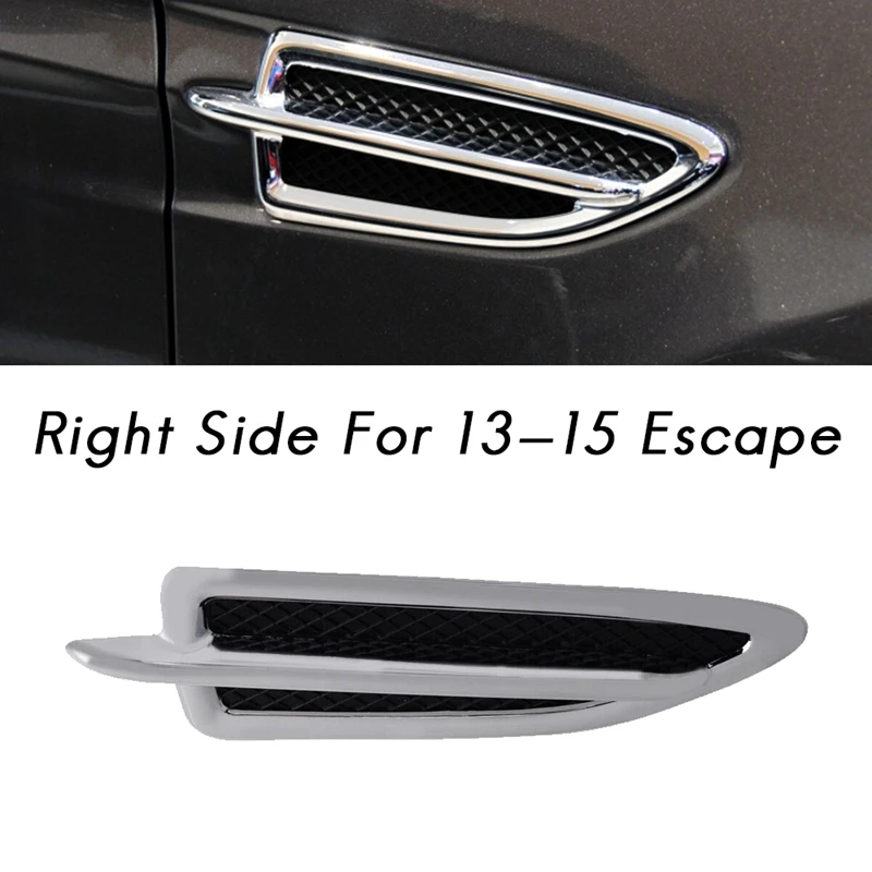 

Front Side Fender Vent Emblem Molding Trim Decoration Driver Right Side for Ford 13-15 Escape CJ5Z16228AB