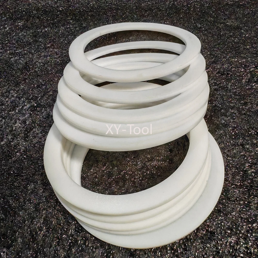 PTFE طوقا شقة غسالة سمك 1.25 مللي متر ID3mm ~ 160 مللي متر ارتفاع درجة الحرارة مقاومة PTFE وسادة مسطحة البلاستيك القرص غسالة ختم طوقا #6