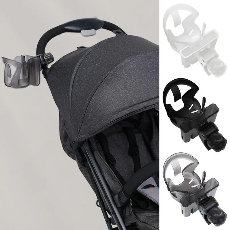 

Stroller Cup Holder Scooter Cup Holder With Phone Stand 360 Rotatable 2-in-1 Storage Organizer Non-Slip For Wheelchair Walker