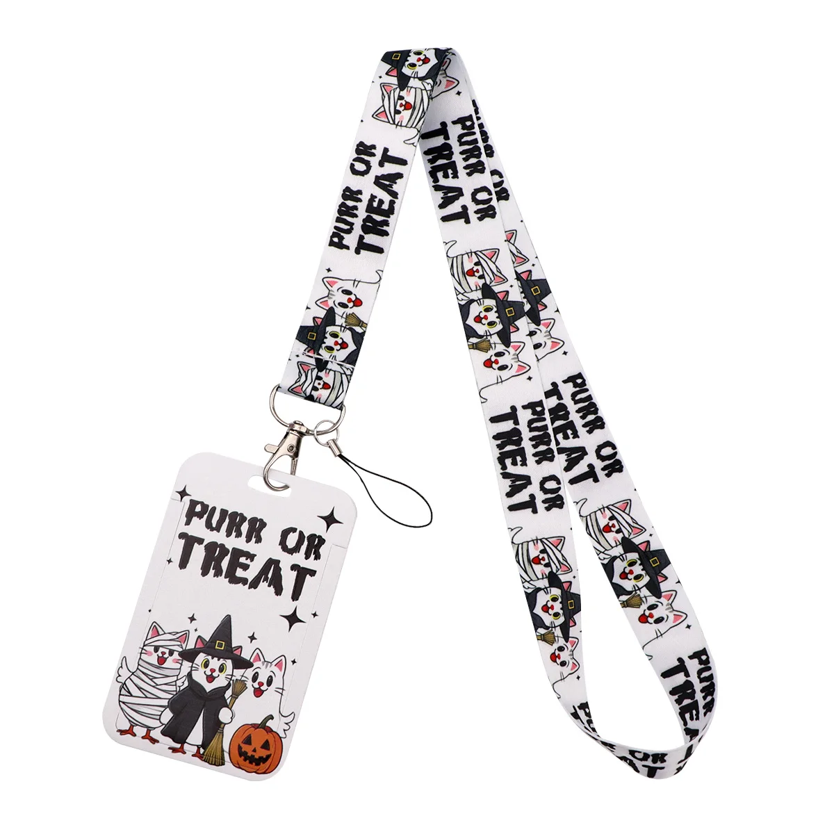 Cute Black Cat Credential Holder Pink Pig Lanyards for Key Neck Strap For Card Badge Gym Keyring Accessories Gifts for Friends - view 6