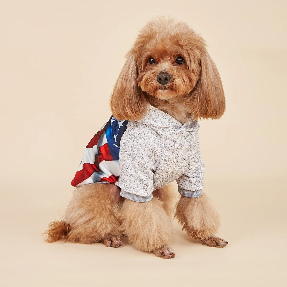 Dog Hoodies Puppy American Flag Sweatshirts Pocket for Small Medium Dog, Cat, Soft and Comfort  Shirts Dog Pajamas Outfit Pet