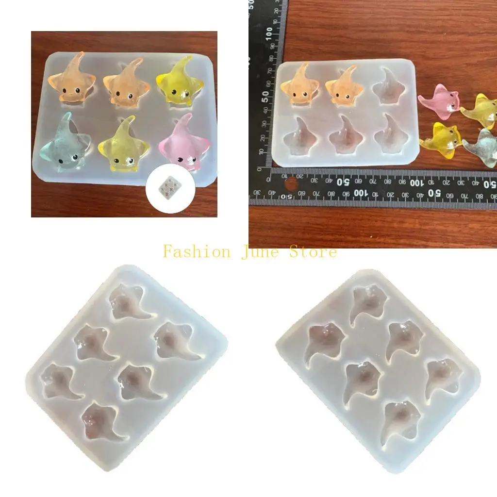 

N5KA 3D Devil Fish Desktop Ornament Mold Silicone Mould For Handmade Resin Projects And Artistic Detailing Jewelry Tool