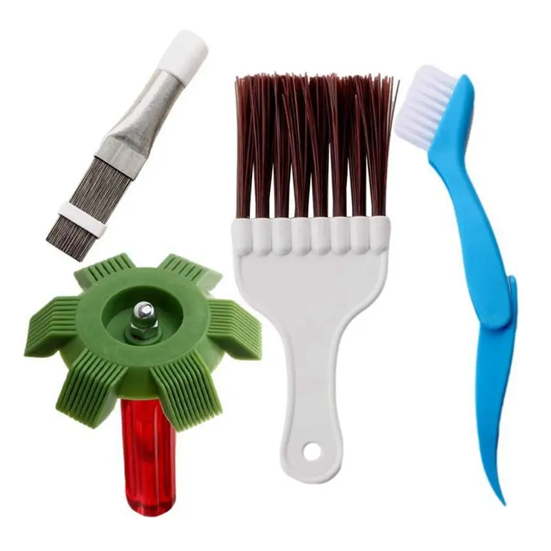 AB08-4-Piece Condenser Cleaning Brush Set, Suitable For Dryers, Air Conditioners And Refrigerators.
