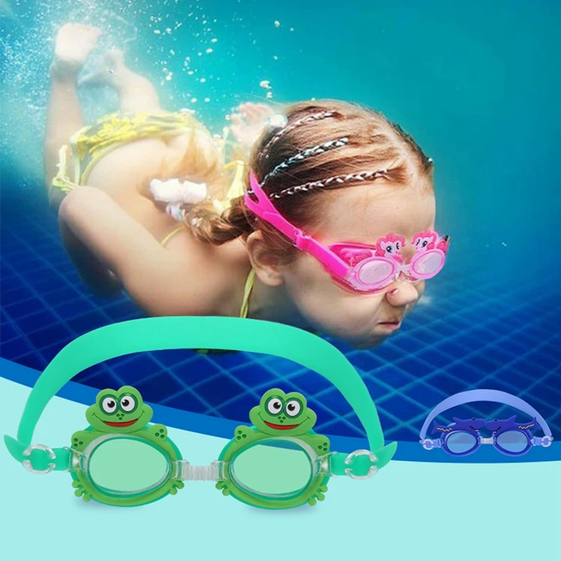 Cartoon Swimming Goggles Children Kids Diving Water Sports Eyewear Professional Waterproof Swim Glasses Beach Surfing Glasses