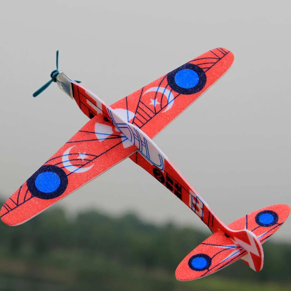 

24pc 3D Stereo Assembly Diy Gliding Small Plane Kids Party Filler Birthday Gift Outdoor Play Fragile Material Easy Assemble