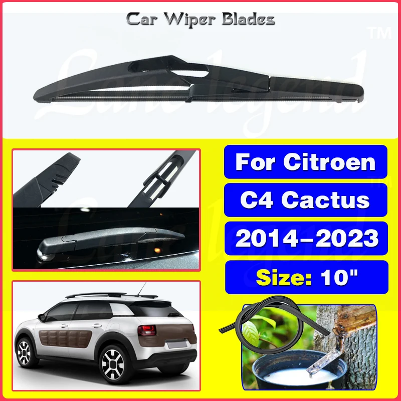 Auto Achterruitenwisserblad Voor Citroen C4 Cactus 2014 - 2023 Voorruit Ruitenwissers Borstels Reinigen Auto-Accessoires 10"