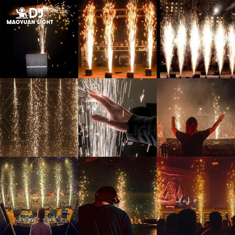 جديد 750 واط المرحلة الإلكترونية Clod لهب آلة الرش العلوي DMX التحكم ل DJ ديسكو حفل زفاف الاحتفال آلة شرارة الباردة #6
